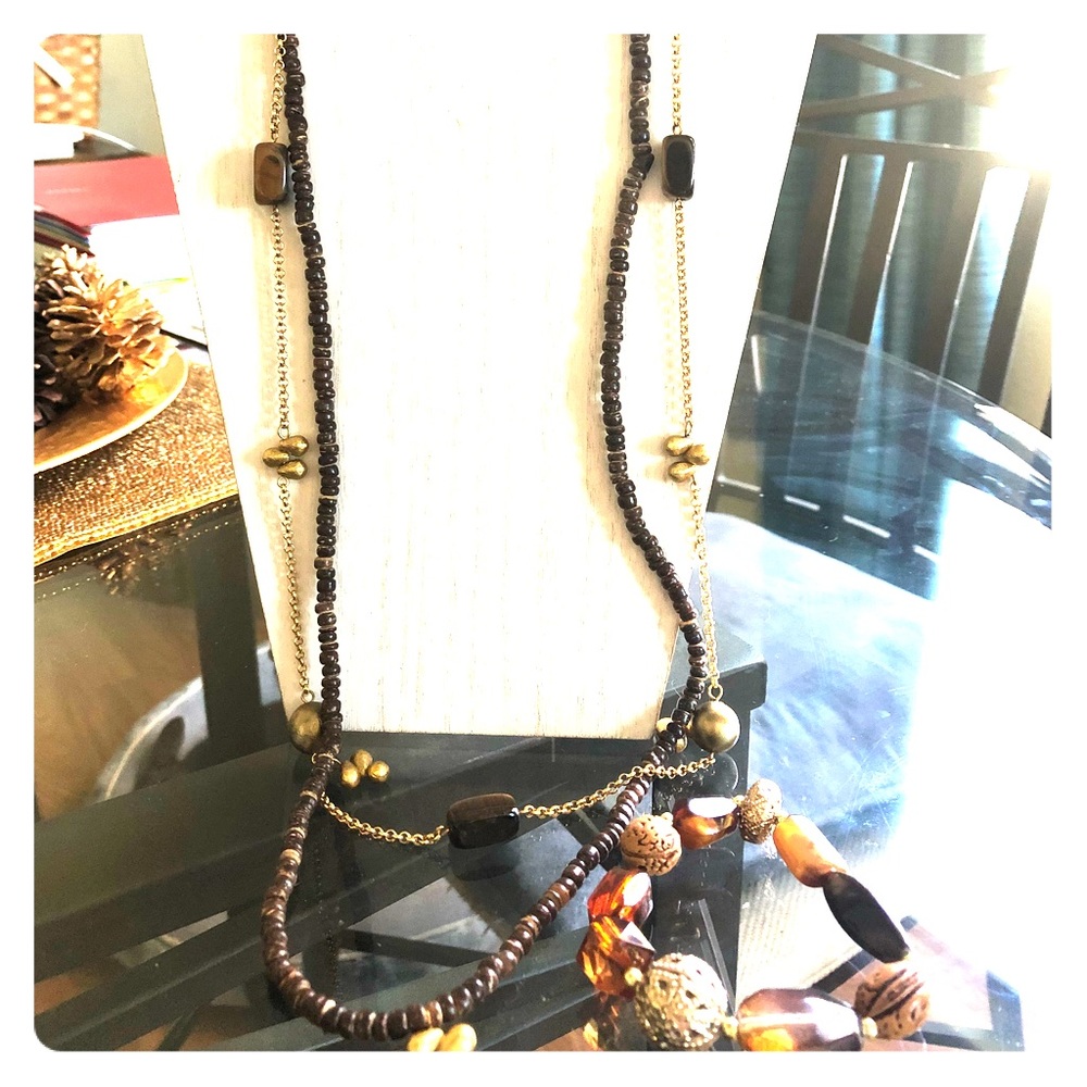 NWOT Tigereye Necklace with Bracelet